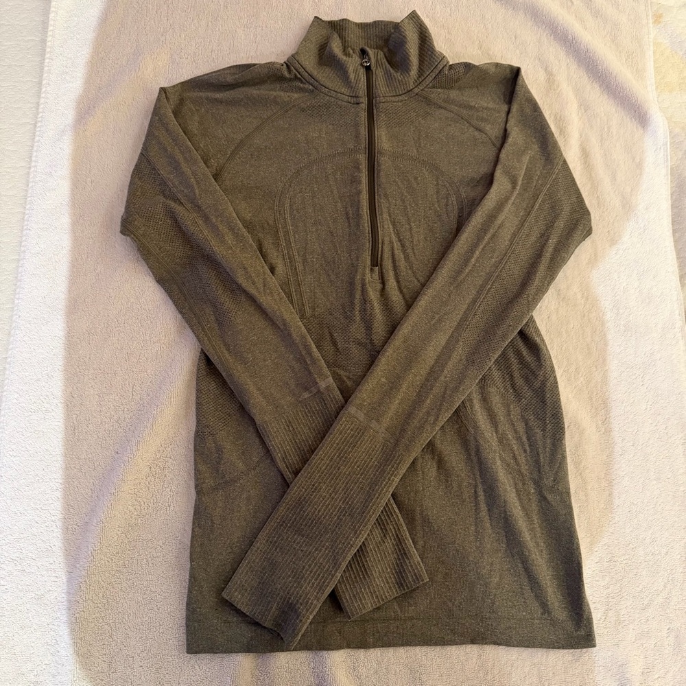 lululemon athletica Forest Green Quarter  Zip
